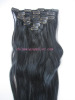 human hair extension with clips(clip in hair extension)