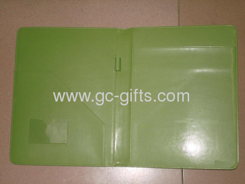A4 sized green conference file folder