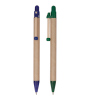 Eco recycle paper ballpoint pen with slim clip