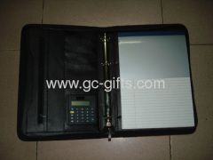 Custom PU leather conference file folders