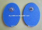 Foam Tens Electrode Pads For Body Care Equipment / Blue Elliptic Medical Massage Pad For Home Use