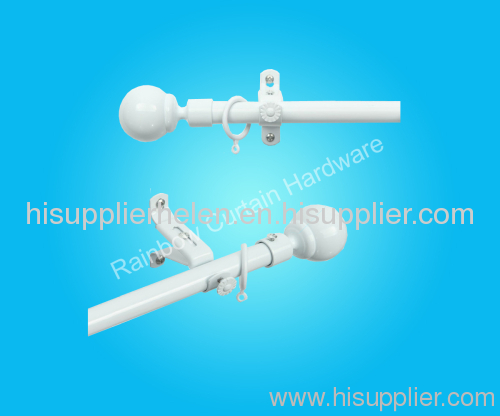 power coated curtain rod set