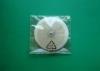 White 50mm Diameter Silicone Rubber Self Adhesive Electrodes, Round Medical Electrode Pads For Relie