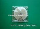 White 50mm Diameter Silicone Rubber Self Adhesive Electrodes, Round Medical Electrode Pads For Relie
