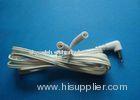 3.5mm DC PLUG For Medical Equipment / TENS Electrode Lead Wire With 2.0mm Pin Connection