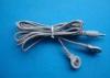 Gray 3.5MM Snap Electrode Lead Wire For Physical Therapy Equipments, PVC Insulation Tens Lead Wires