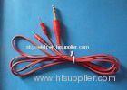 1.8mm D Red Snap Tens Electrode / Medical Lead Wire For Physical Therapy Equipments, Tens Lead Wire