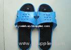 Button Pyhsicaltherapy Massage Slipper / Silicon Rubber Blue Foot Massage Slippers With Pin And Snap