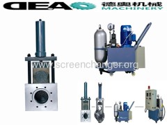 single screen changer for for plastic extruder machines