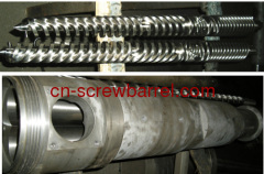 DIN 41CrA1Mo7 conical twin screw and cylinder for extruder