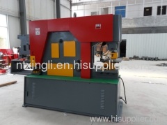 Hydraulic iron worker shearing and punching machine