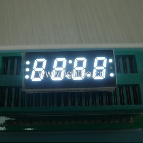 Ultra Bright White Four Digit 0.3(7.6mm) Common Anode 7-Segment LED Display