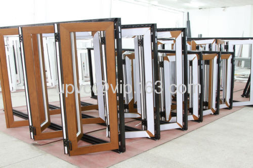 Bi folding doors folding patio doors interior folding doors with low-e double tempered glass,AU exported