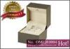 Grey carboard and cream velvet Musical Jewellery Boxes and designer music engagement ring box with l