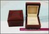 CMYK / Full color Wooden Jewellery Boxes, square Jewelry packaging single ring display case for gift