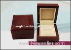 CMYK / Full color Wooden Jewellery Boxes, square Jewelry packaging single ring display case for gift