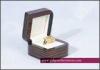 Non, or Glossy / matt lamination chocolate Wooden Jewellery Boxes for wedding diamond ring