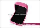 Custom pink Jewellry packaging Plastic Jewelry Boxes, square Earring Pendant gift display case box