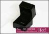 Square and black fancy paper light Pendant Earring box, silkscreen logo Earring Gift Boxes with cuto