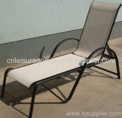 Outdoor beach sun loungers