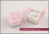 Non, or Glossy / matt lamination pink Engagement Ring Boxes, amazing ring gift boxes paper jewelry b