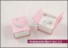 Non, or Glossy / matt lamination pink Engagement Ring Boxes, amazing ring gift boxes paper jewelry b