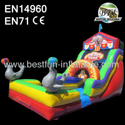 Circus Time Inflatable Slide