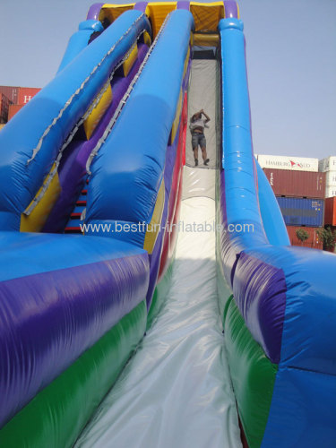 Double Lanes The Edge 35' Inflatable Slide