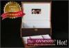 Cardboard Jewellery Gift Boxes, stitching MDF and stitched PU pearl wedding jewellery sets box with