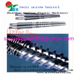 Conical double screw cylinder