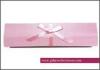 Matt / glossy UV Cardboard Jewellery Gift Boxes and pink rectangle and velvet Necklace Gift Boxes wi