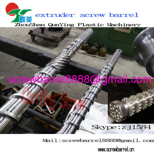 bimetallic plastic extruder screw and barrel for profile extrusion line