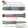 Conical twin screw barrel for PVC PP XPS PE PET