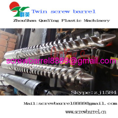 Bimetallic double screw barrel