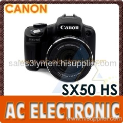 Canon PowerShot SX50 HS 12.1 MP 50x Zoom Digital Camera - Black