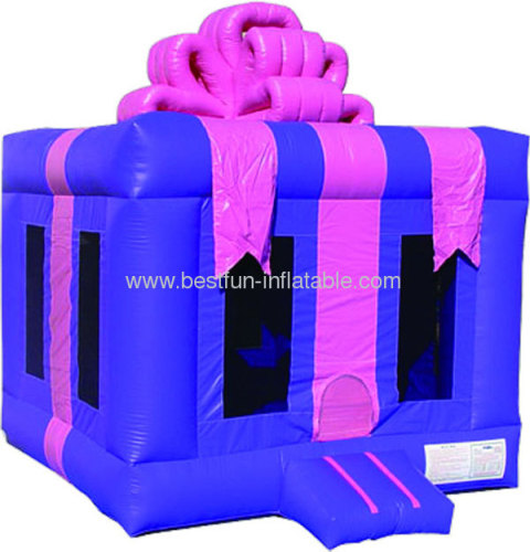 Inflatable Blue Gift Box Jumper