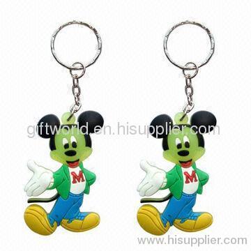 PVC or rubber keychain