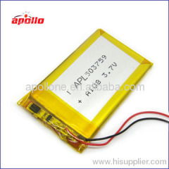 good lithium polymer battery 5.0*37*59mm 1000mAh on sale