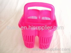 mini plastic durable shower basket with handle