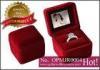 Custom Rechargeable and red hot stamp Photo Jewelry Boxes, engagement ring box with photo playing