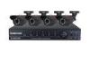 6 Levels Surveillance system and ir waterproof Dual stream 4CH DVR Kit, H.264 DVR Kit with 4pcs Came