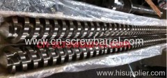 wpc extrusion granules parallel twin screw barrel