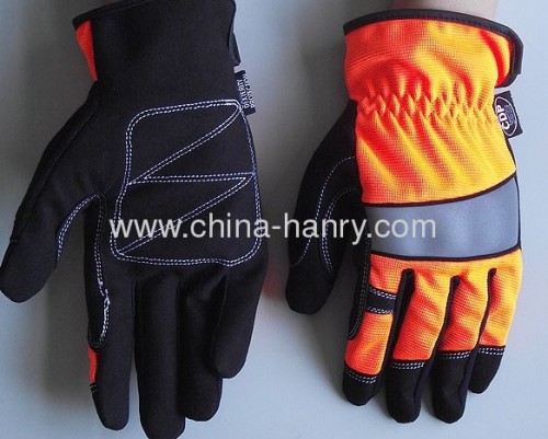 Fluorescent protective gloves & safety gloves