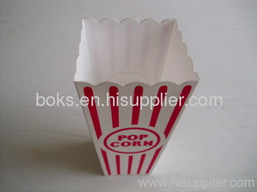 plastic square popcorn bowl container