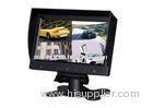 9 Inch DC 12V 4 Way Video Inputs Digital Panel Rear View Quad Display Monitor With Splitter, Sunshad