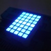 3.39x3.39mm Ultra Blue 1.1&quot; 5 x 7 blue square dot matrix led display ( 22x30x10mm) for hall position indicatotrs