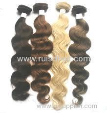 human hair weaves / hair weft (hand tied weft )