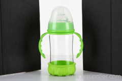 baby bottle with camber&wide neck