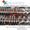 Bimetallic conical twin screw for extrusion blow machine