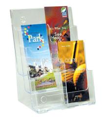 Plastic pamphlets holder A4 with divider